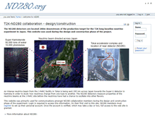 Tablet Screenshot of nd280.org